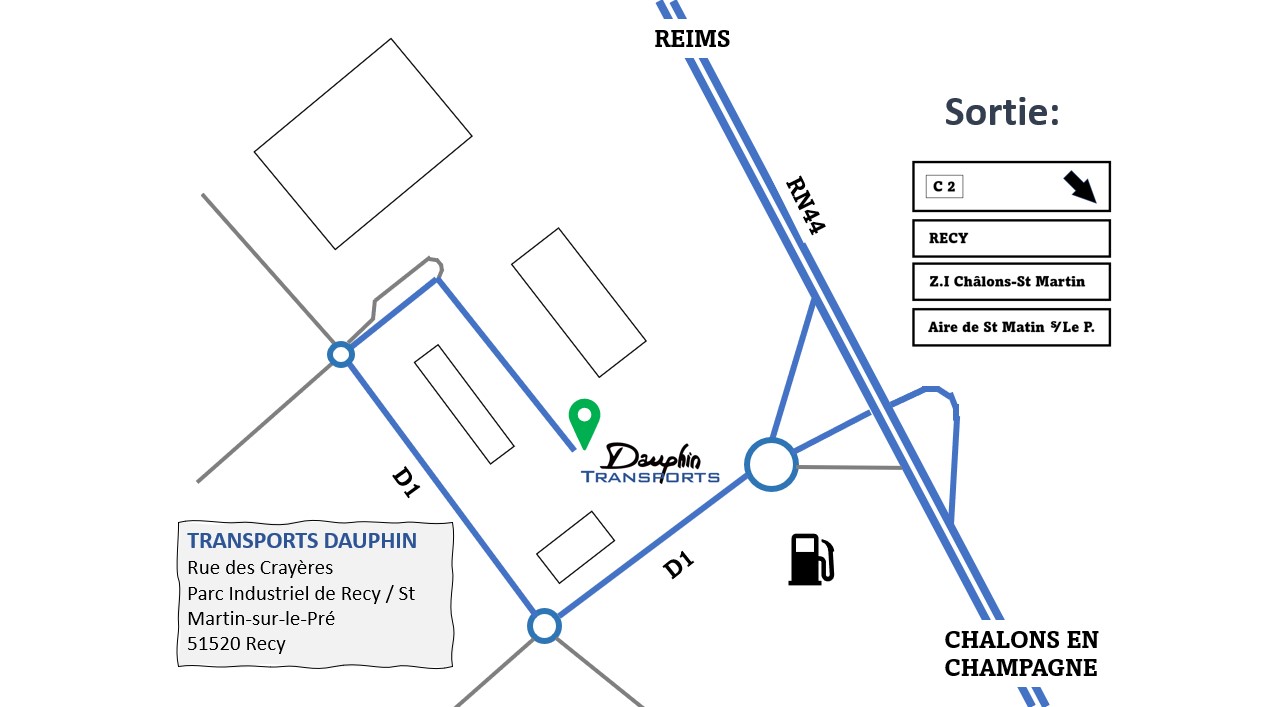 Plan d'accés à la la station - Sortie